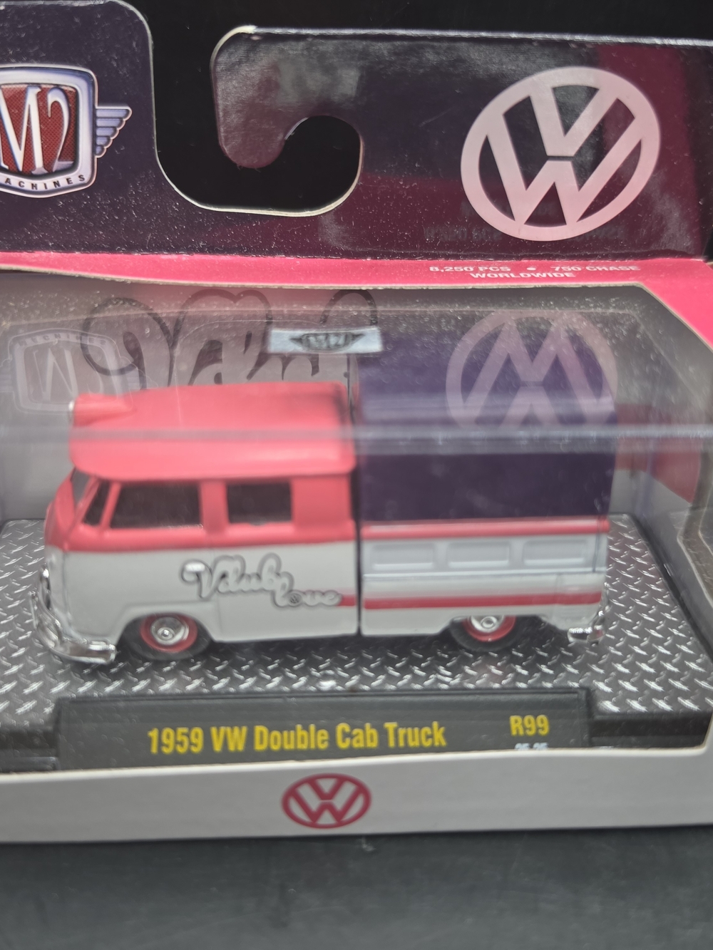 M2 Machines 1959 VW Double Cab Truck Classic V DUB Love R99 25-25